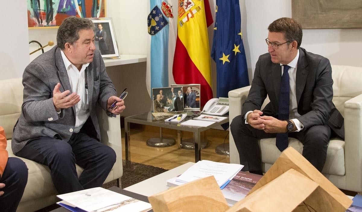 Reunión entre Miguel Anxo Fernández Lores y Alberto Núñez Feijóo