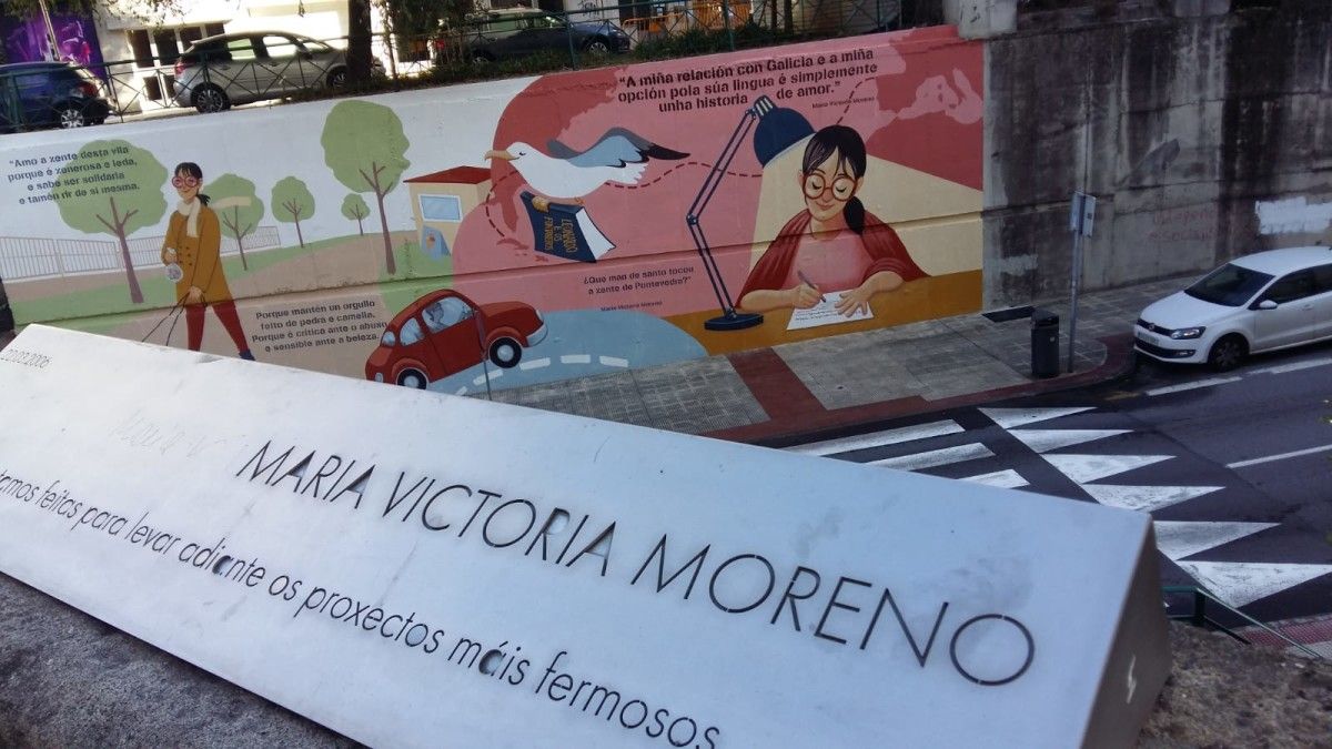 Mural en lembranza de María Victoria Moreno