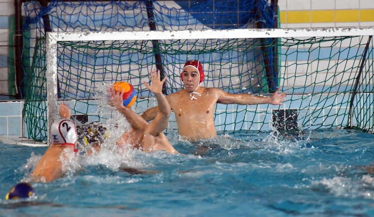 Partido entre Waterpolo Pontevedra y CN Coruña