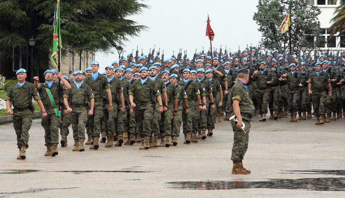Acto de despedida de los contingentes de la BRILAT que realizarán misiones en Líbano y Mali