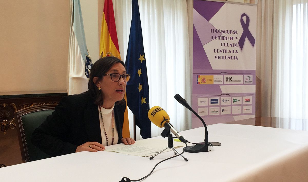 Maica Larriba presenta el concurso escolar contra la violencia machista