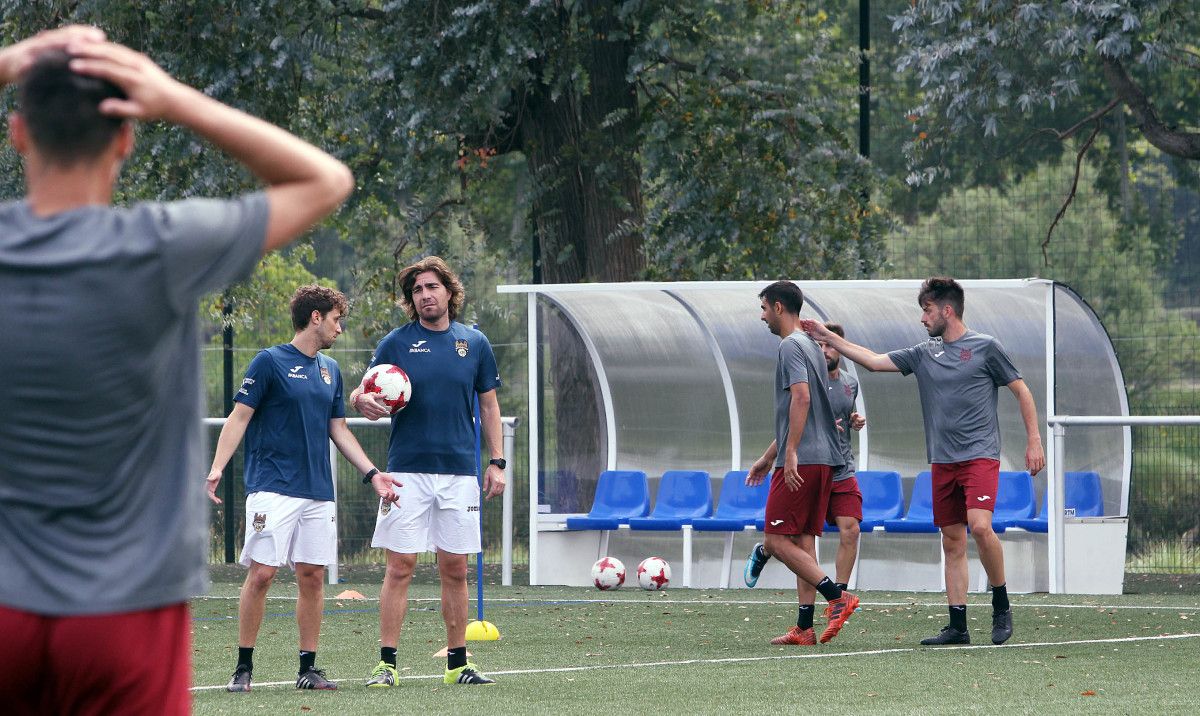 Entrenamiento del Pontevedra en A Xunqueira