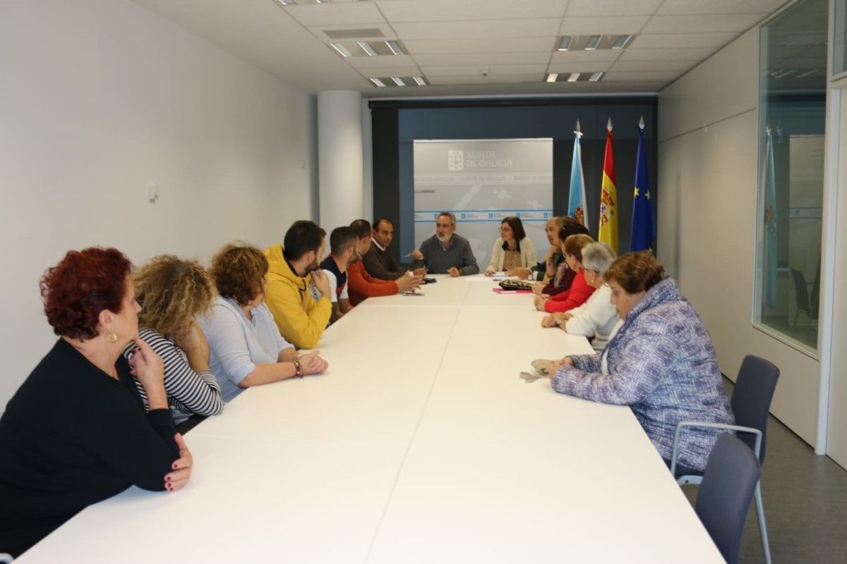 Reunión con Augas de Galicia de la Asociación Armel y el San Andrés Club de Fútbol 