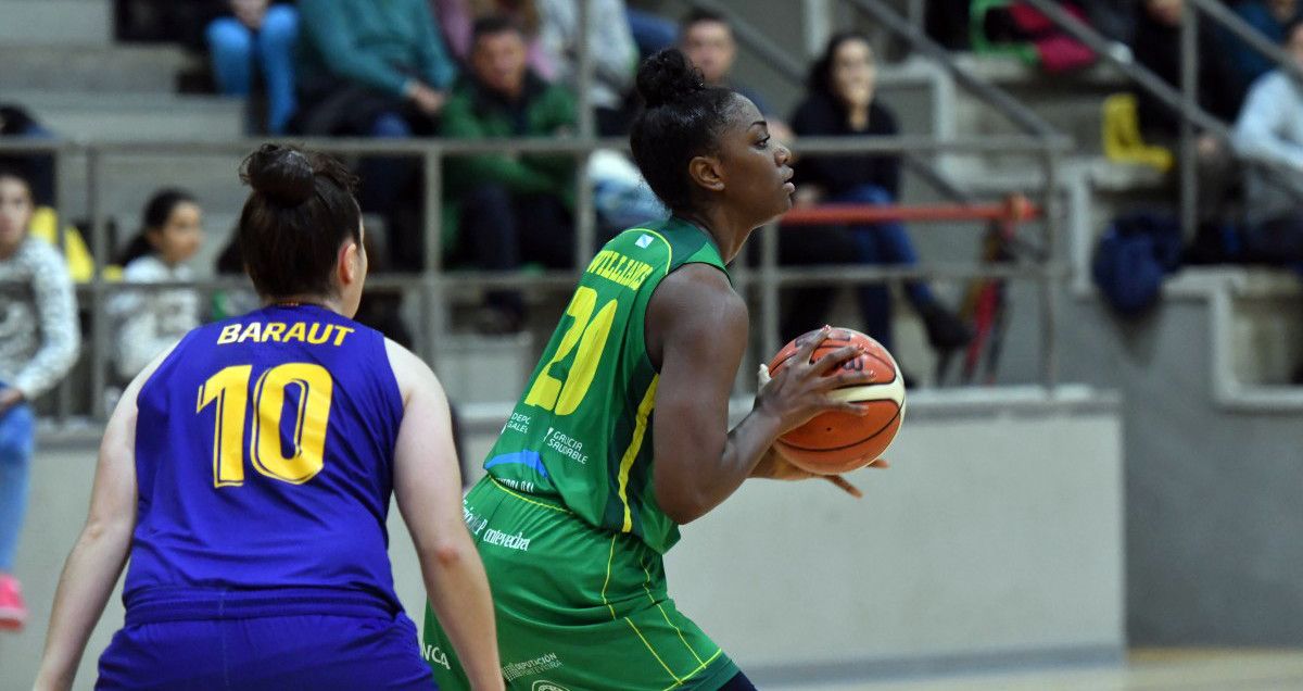 Janea Williams, en el partido entre el Arxil y el Barça CBS