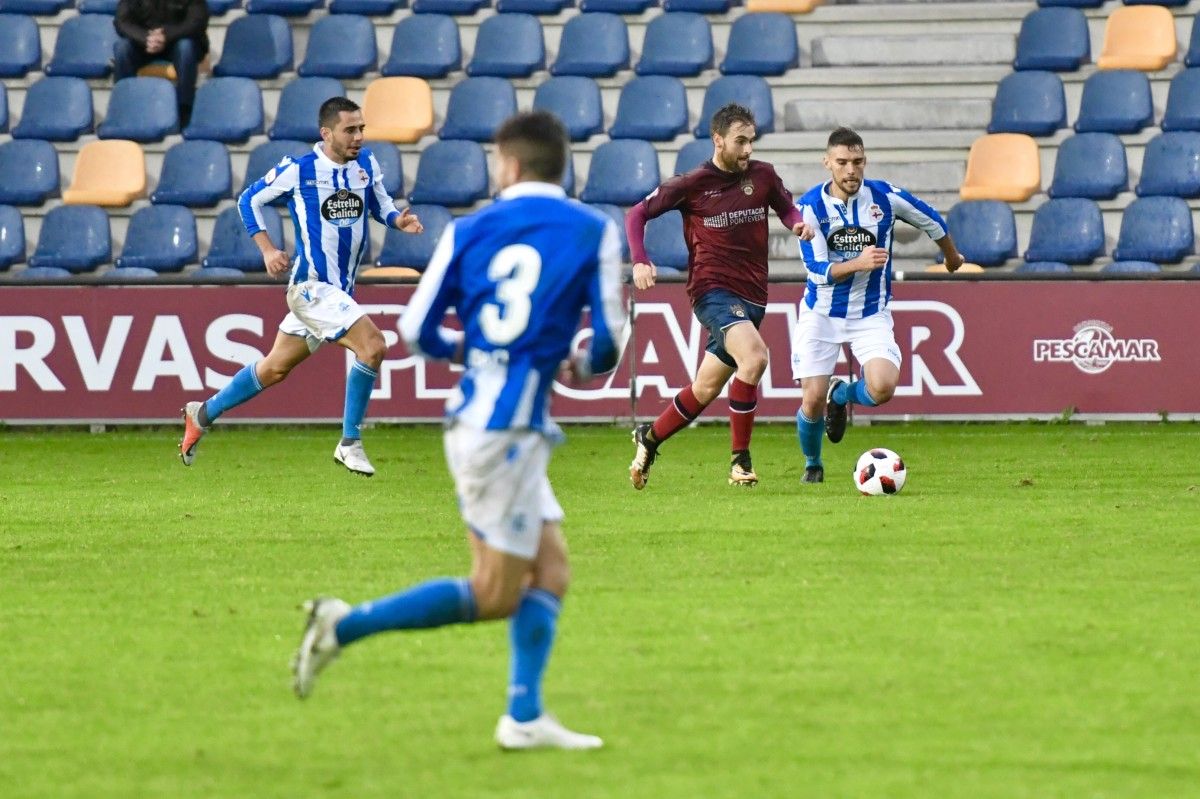 Partido entre Pontevedra e Deportivo Fabril en Pasarón da tempada 18-19
