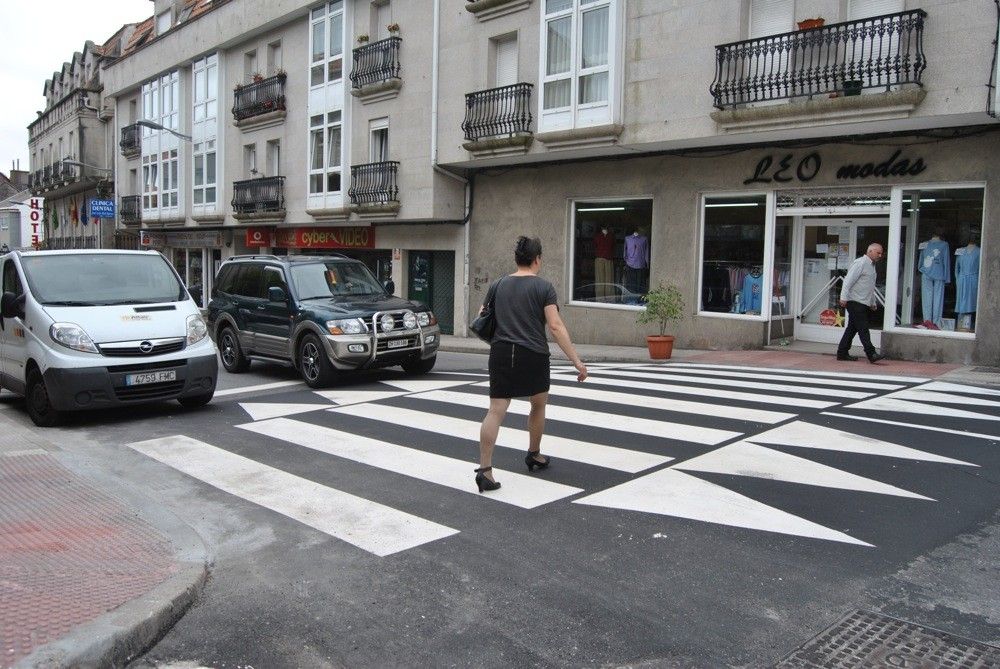 Pasos de peóns elevados na Avenida de Pontevedra