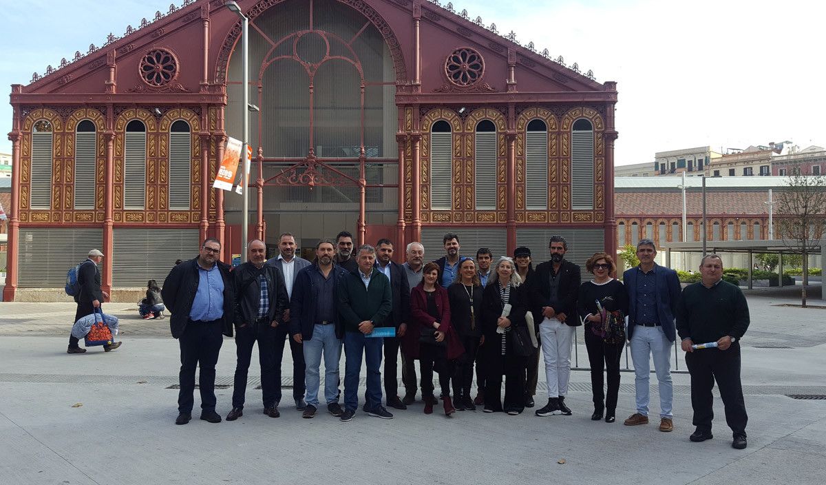 Visita dunha delegación de Pontevedra a Barcelona