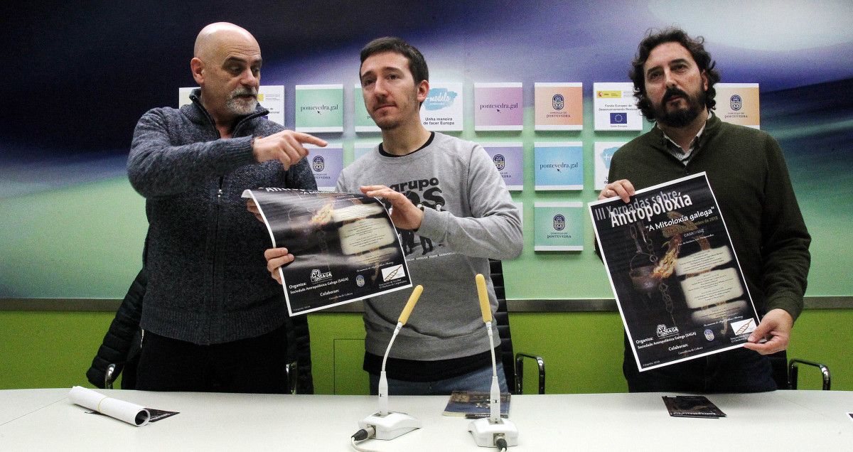 Antonio Vázquez, Alberto Oubiña y Rafael Quintía