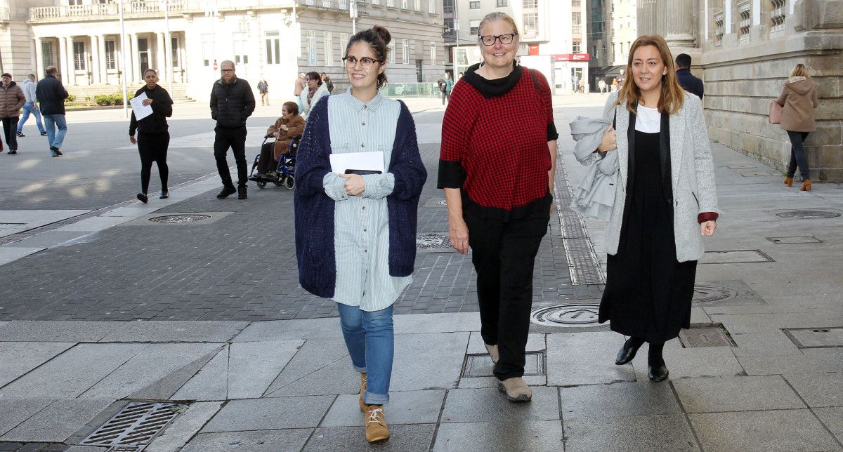 Cathy Tuttle, activista ambiental, en su visita a Pontevedra