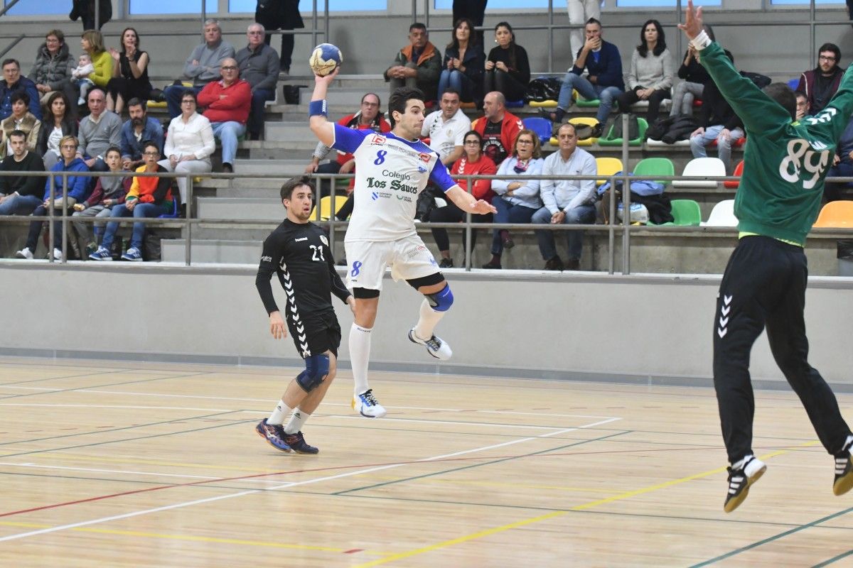 Pablo Picallo no partido ante o BM Santoña