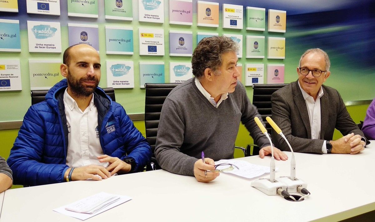 Juan Carlos Muñiz, Miguel Anxo Fernández Lores e José Luis López Cerrón 