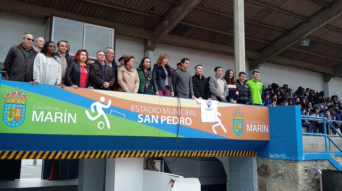 Inauguración de las nuevas pistas de atletismo de San Pedro en Marín
