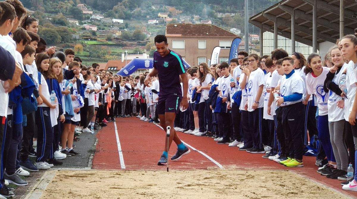 Inauguración de las nuevas pistas de atletismo de San Pedro en Marín