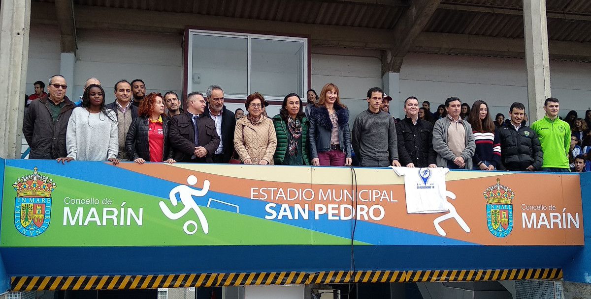 Inauguración de las nuevas pistas de atletismo de San Pedro en Marín