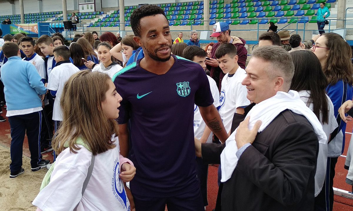 Inauguración de las nuevas pistas de atletismo de San Pedro en Marín