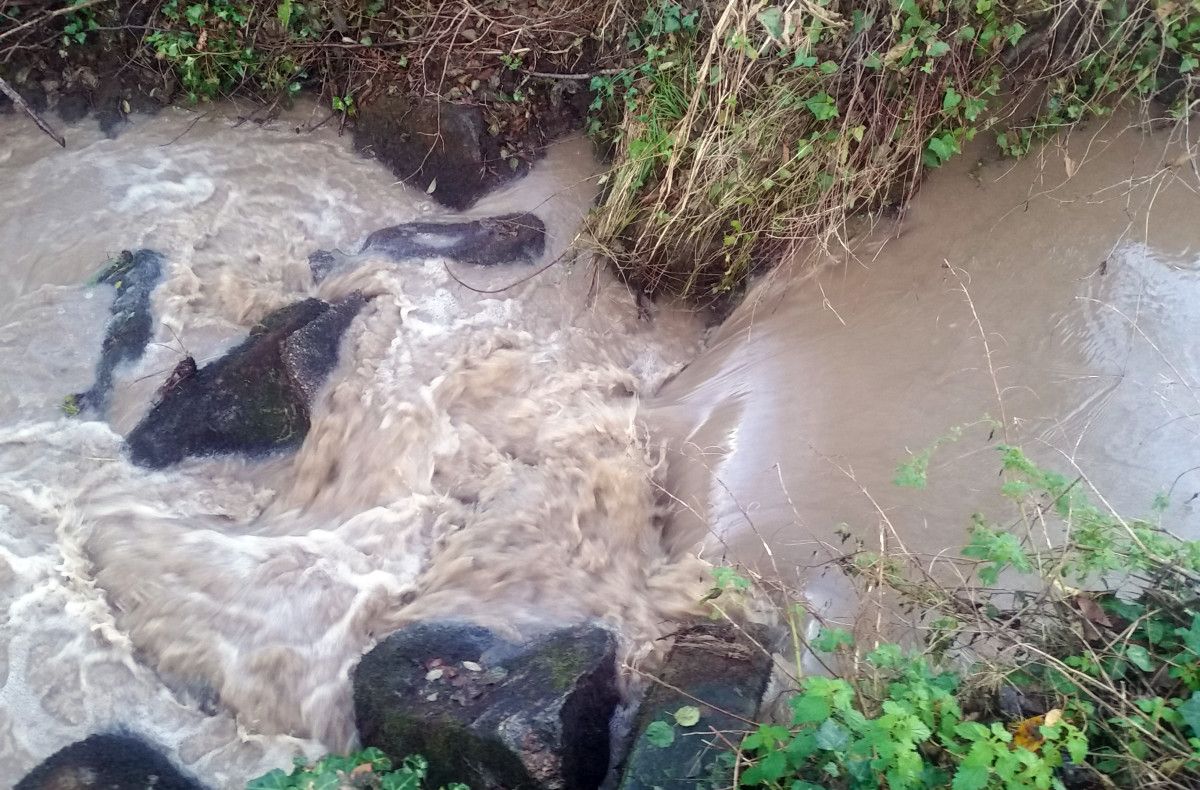 Lodo no río Pombal