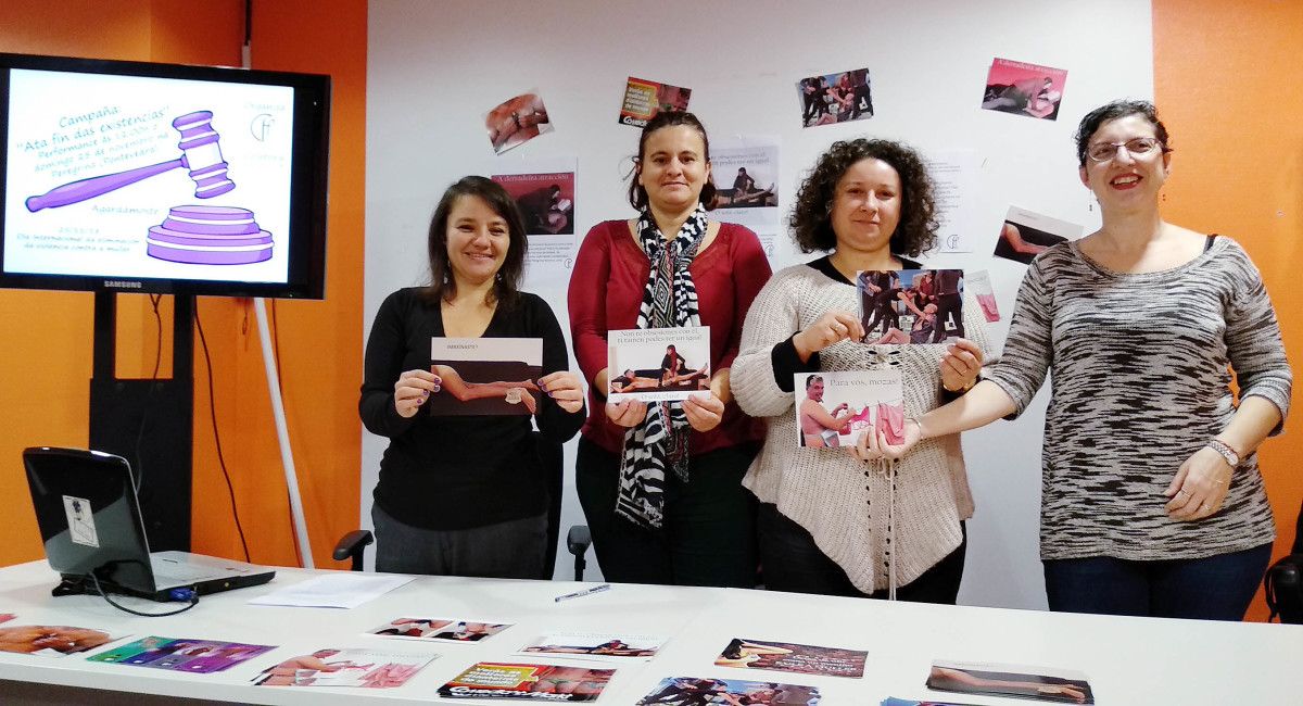 Presentación da campaña do 25N do Colectivo Feminista de Pontevedra