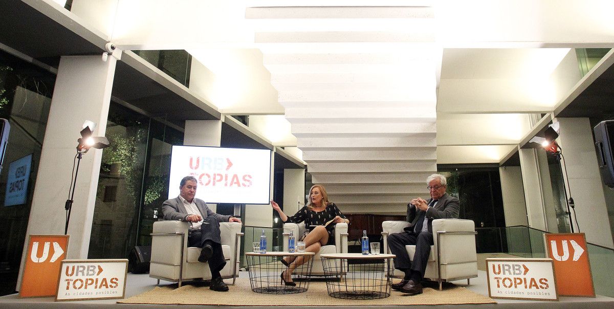 Diálogo entre Joan Clos y Miguel Anxo Fernández Lores en el ciclo 'Urbtopías'