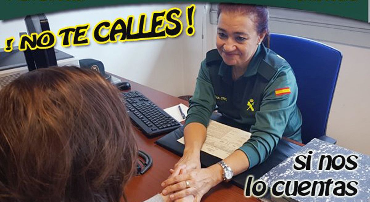 Cartel concienciador del Plan Director con motivo del 25-N