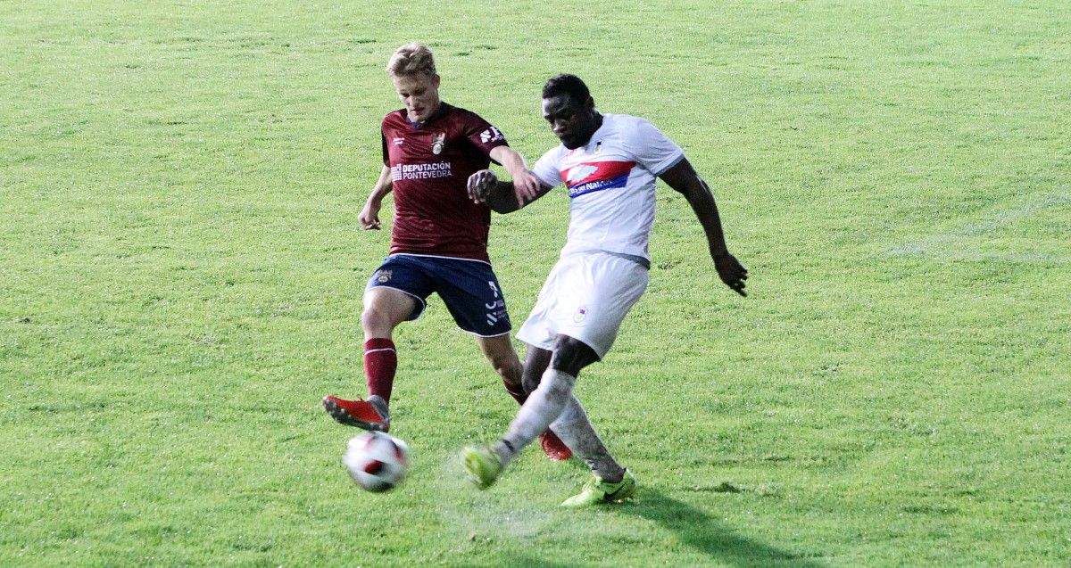 Rivera, no partido entre Pontevedra e Langreo en Copa RFEF