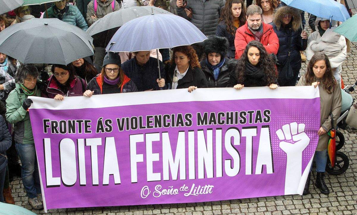 Concentración no Grove contra a violencia machista