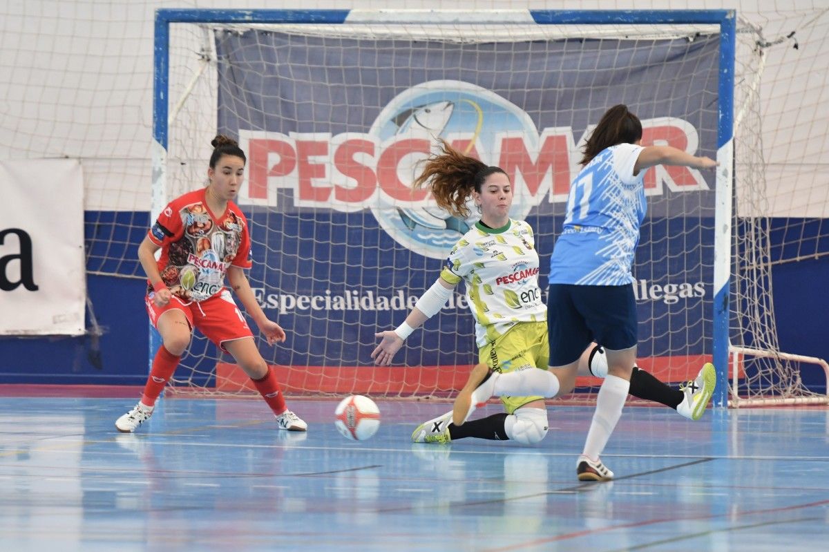 Silvia Aguete, en el partido entre Poio Pescamar y Majadahonda FSF