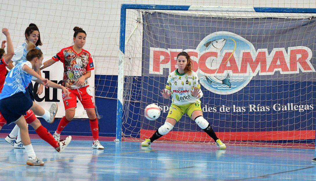 Silvia Aguete, en el partido entre Poio Pescamar y Majadahonda FSF