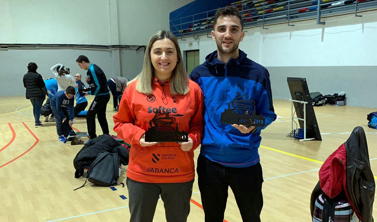 Raquel Miguens y Abraham Barros, en el Máster de Toledo