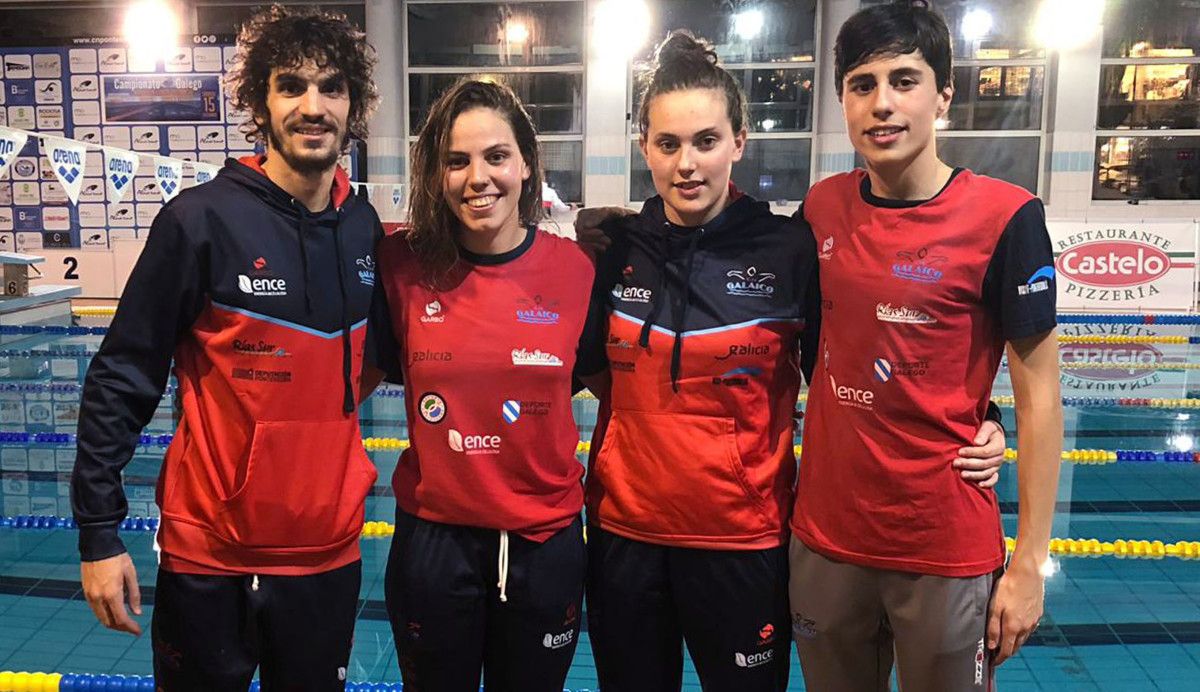 Nadadores del Galaico en el Campeonato Gallego de Longa Distancia