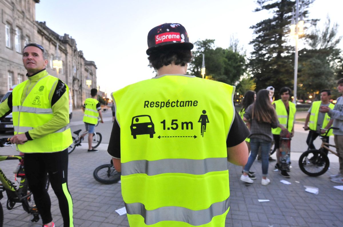 Marcha ciclista nocturna organizada por Masa Crítica