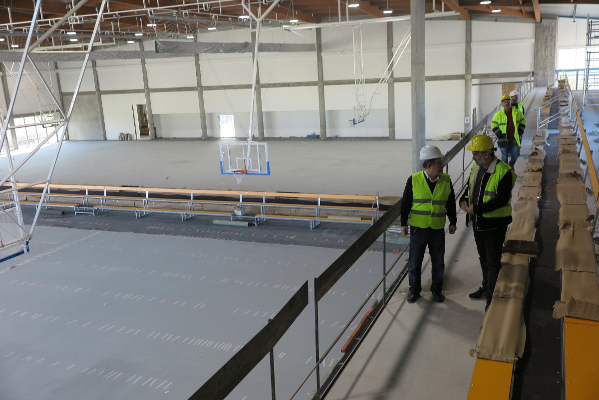 Obras no Pavillón Multiusos da Xunqueira