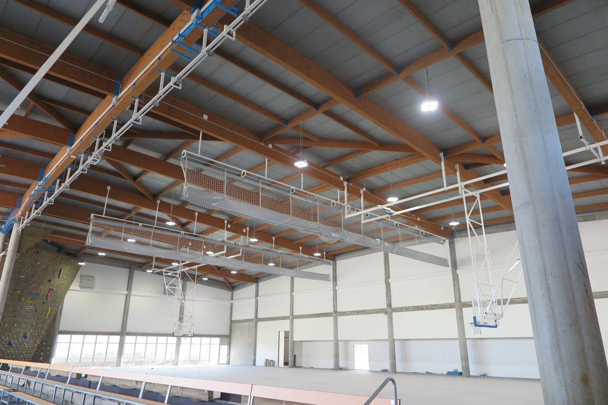 Obras en el Pabellón Multiusos de A Xunqueira