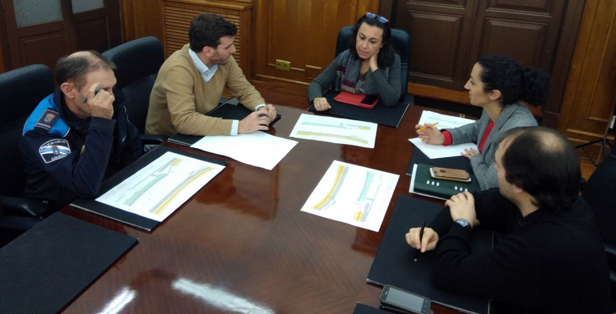 Reunión de coordinación dos traballos das obras do colector xeral 