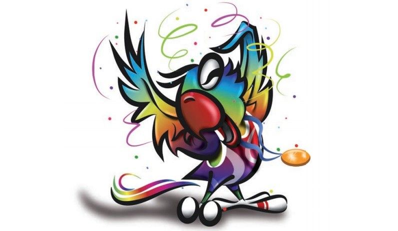 El loro Ravachol también es la mascota del mundial Multisport 