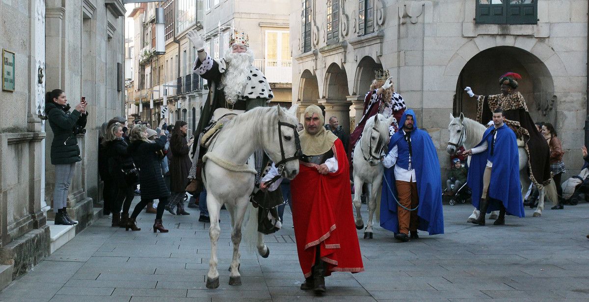 Os Reis Magos chegan a Pontevedra