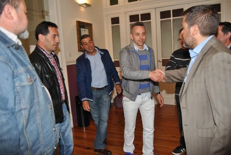 Reunión del alcalde de Ponte Caldelas con el comité de empresa de Tafisa