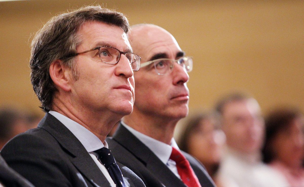 Alberto Núñez Feijóo y Jesús Vázquez Almuiña