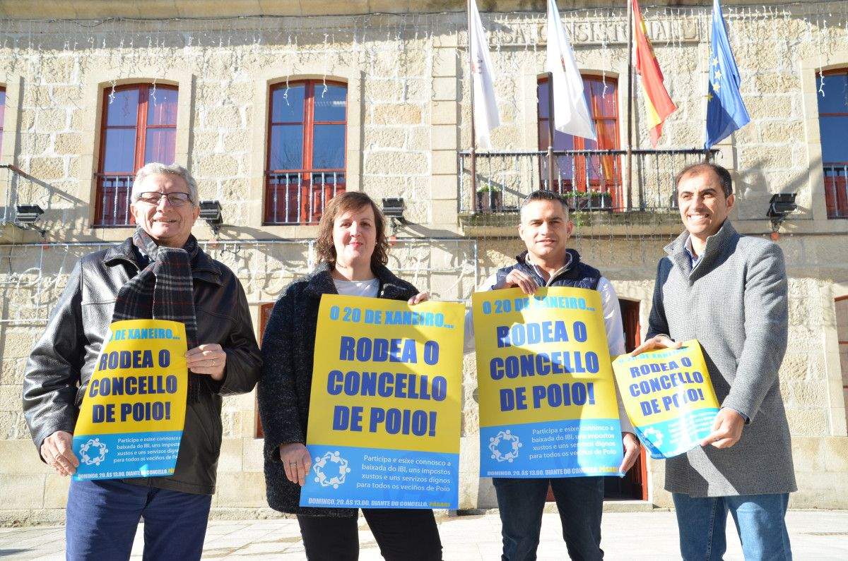 El Partido Popular convoca un acto de protesta ciudadana para "rodear" el Concello de Poio