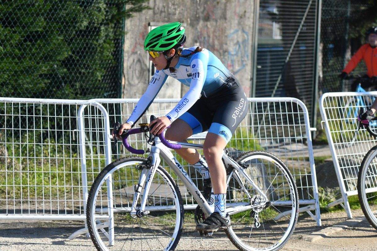 Carla Fernández, no Campionato de España de Ciclocrós 2019 en Pontevedra