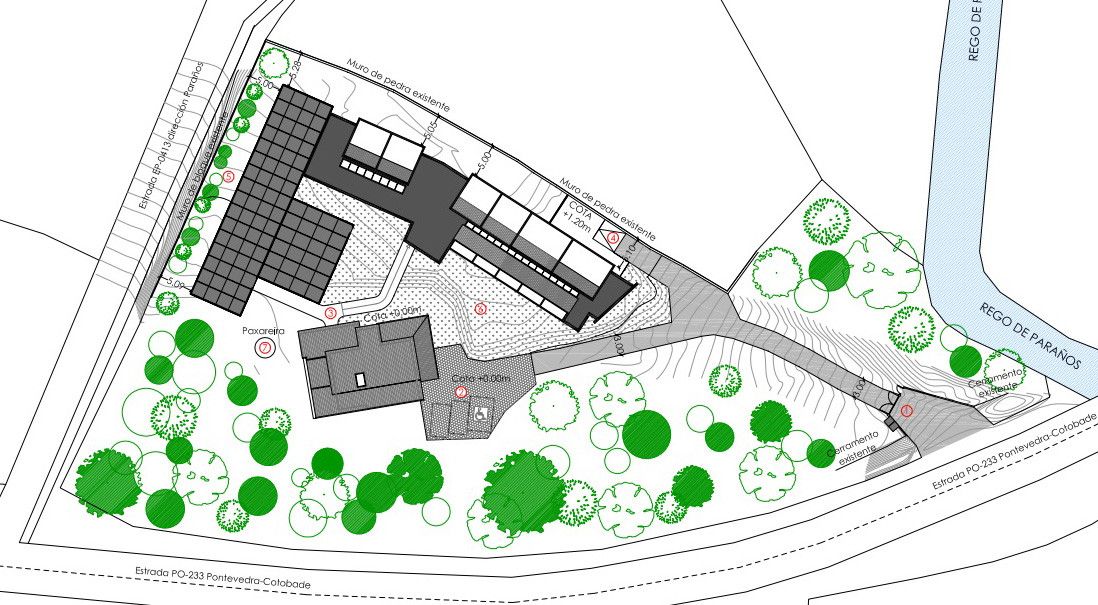 Plano da segunda fase do centro de fauna silvestre de Carballedo