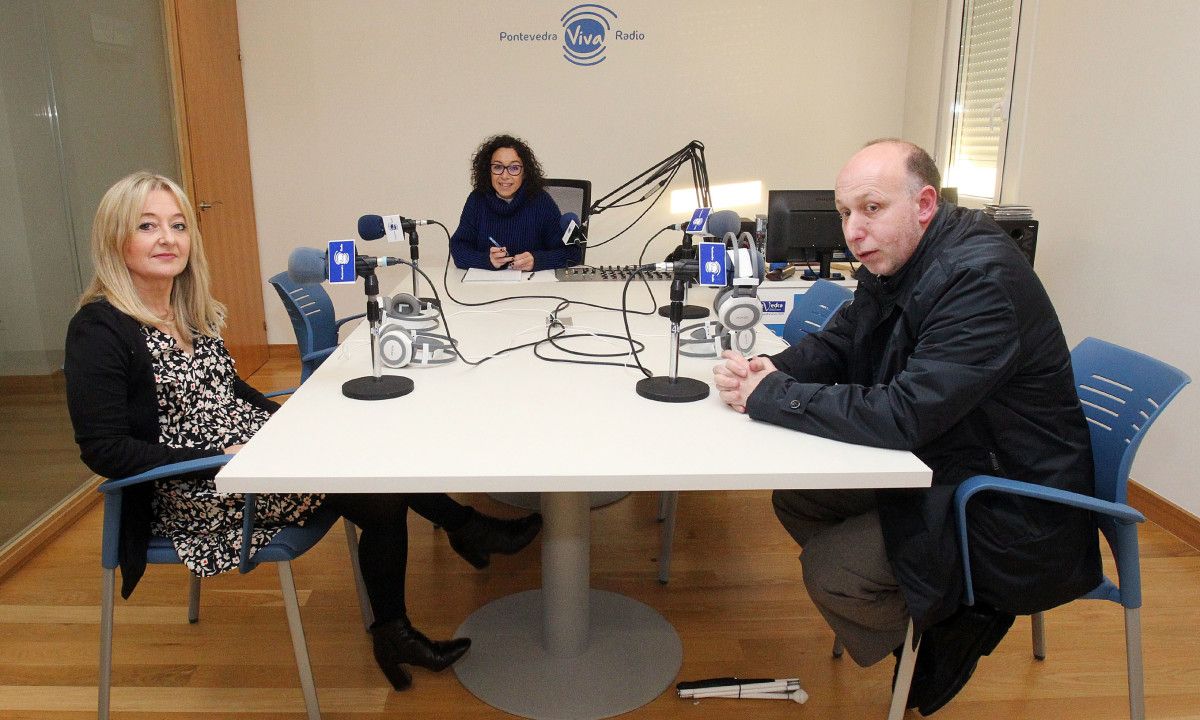 Pilar Carballo e José Ángel Abraldes nas Conversas na Ferrería