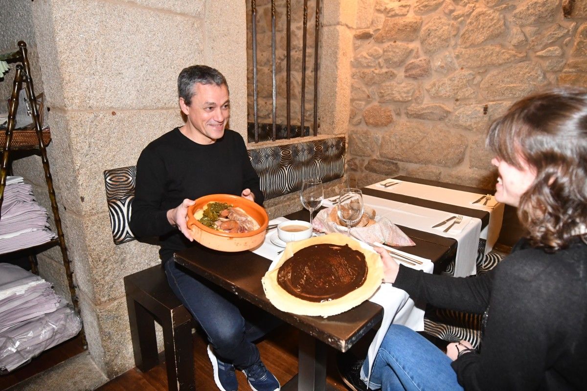 Laconada nos locais do casco histórico por San Sebastián