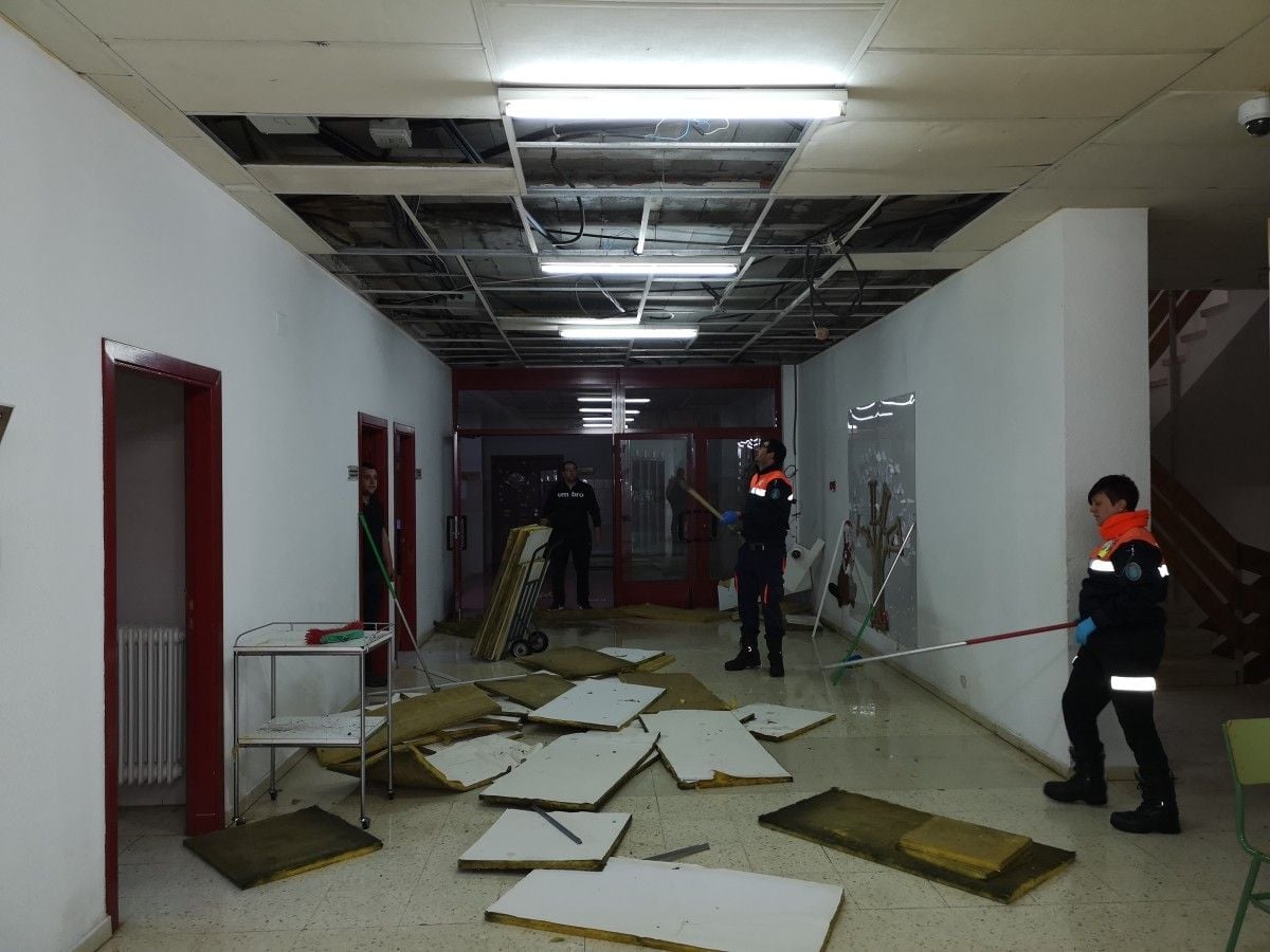 Daños en el colegio Aurelio Marcelino Rey García de Cuntis