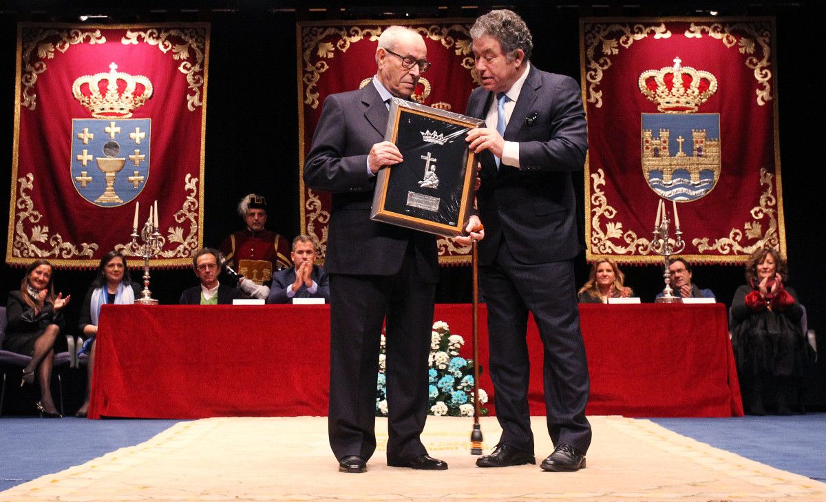 Francisco Barbeito con Miguel Anxo Fernández Lores nos Premios Cidade de Pontevedra 2018
