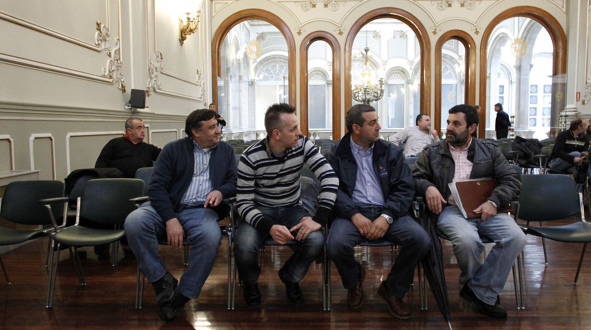 Miembros del comité de empresa de Tafisa en la Deputación