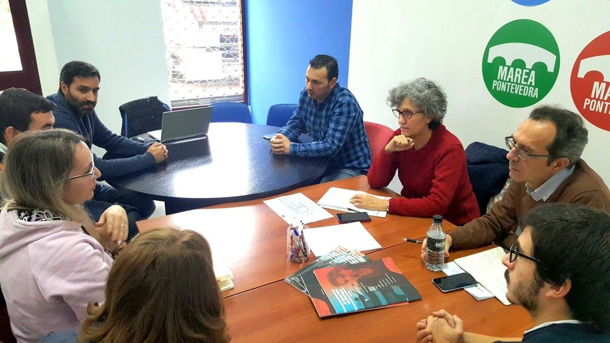 Xuntanza da eurodeputada Lidia Senra coa Plataforma veciñal Non á ampliación da depuradora dos Praceres