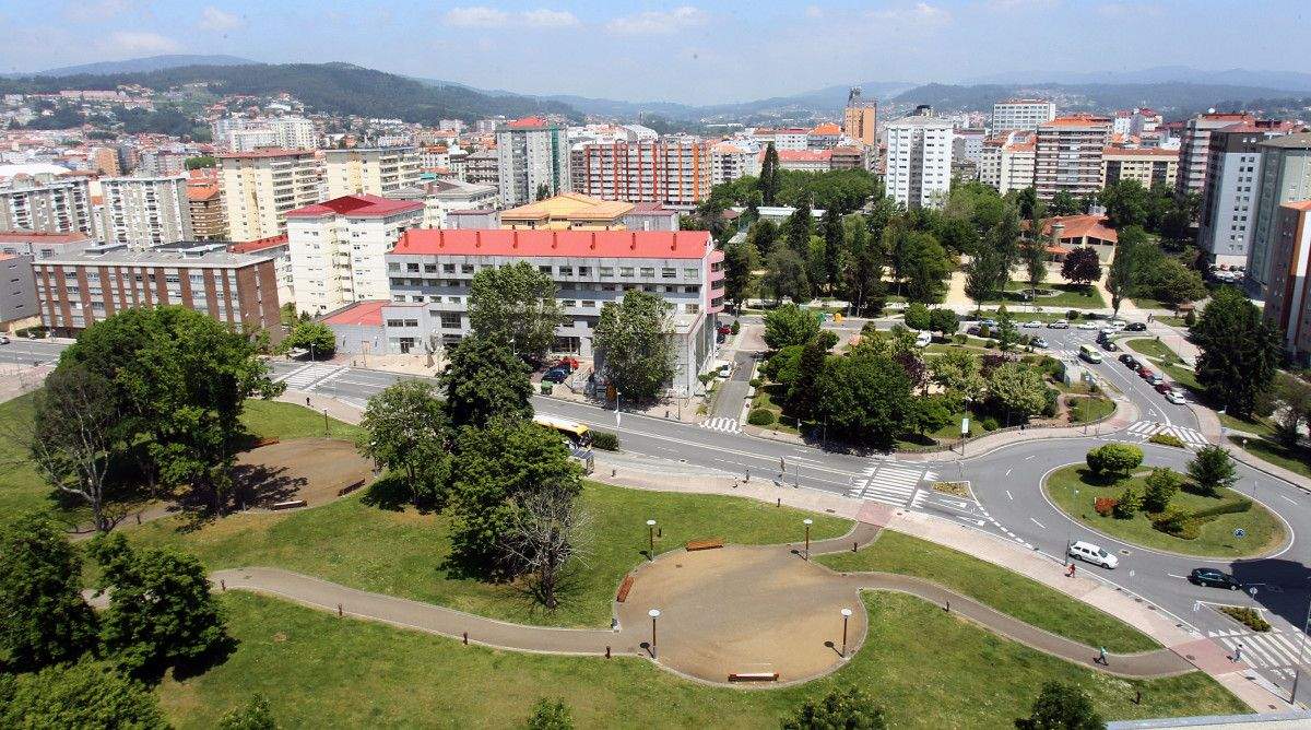 María Victoria Moreno e o parque de Campolongo