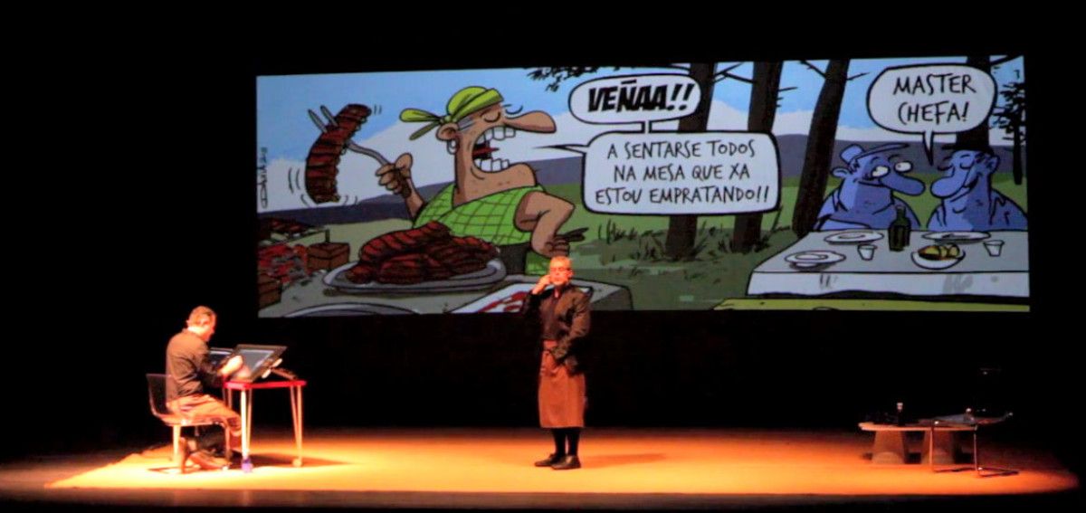 Espectáculo Menú do Día de Carlos Blanco y Luis Davila