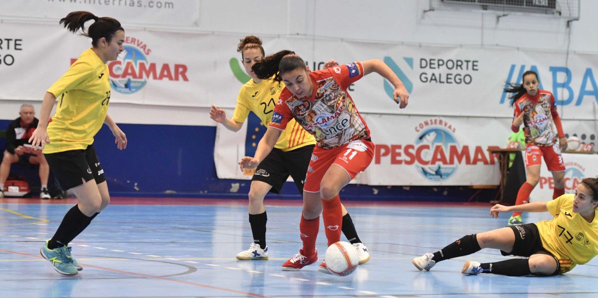 Partido entre el Poio Pescamar y el Palau en A Seca
