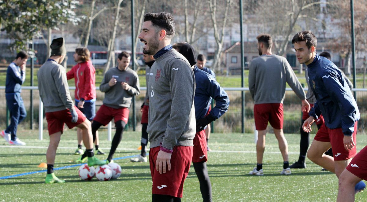 Entrenamiento del Pontevedra en A Xunqueira